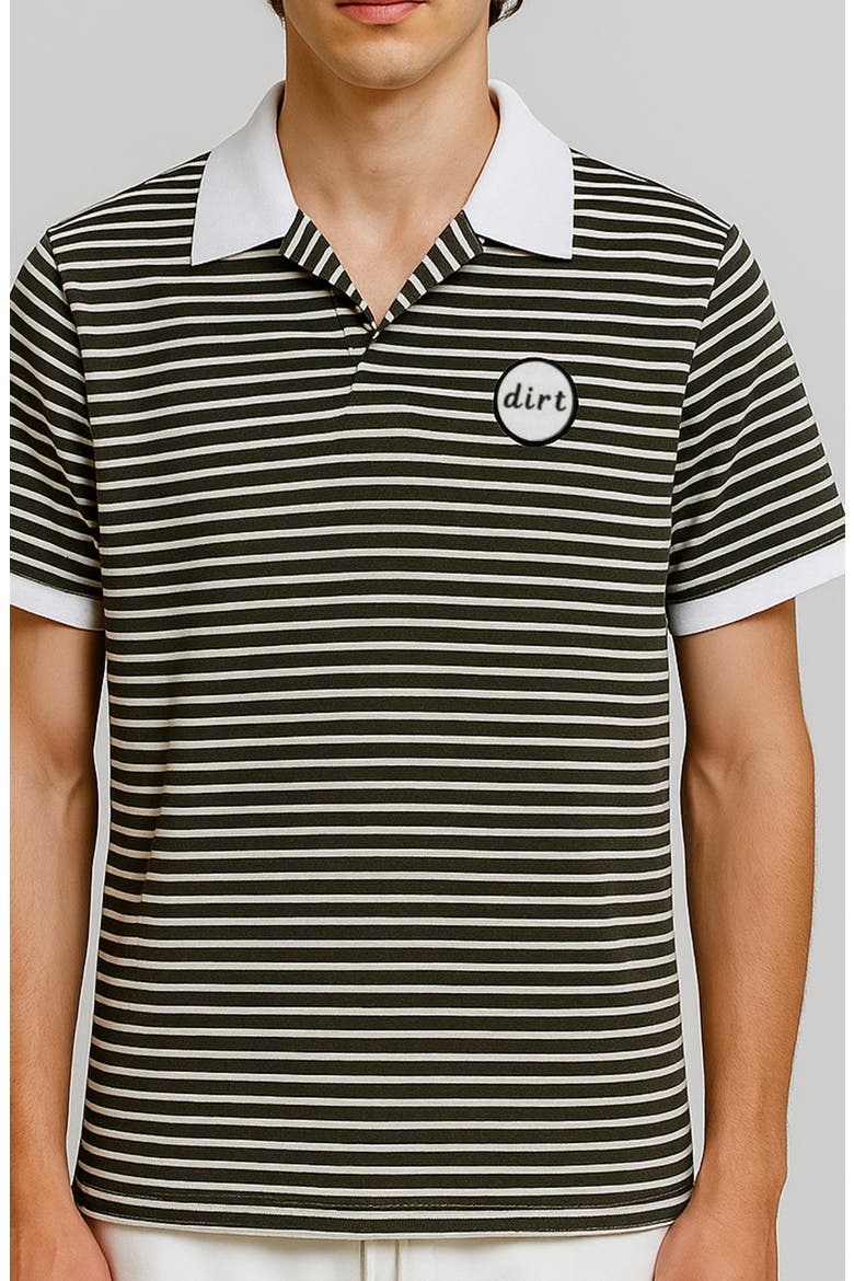 Stripe Polo, Main, color, OFF WHITE/ GREEN