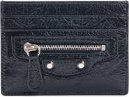 Balenciaga Le City Crackled Leather Card Case