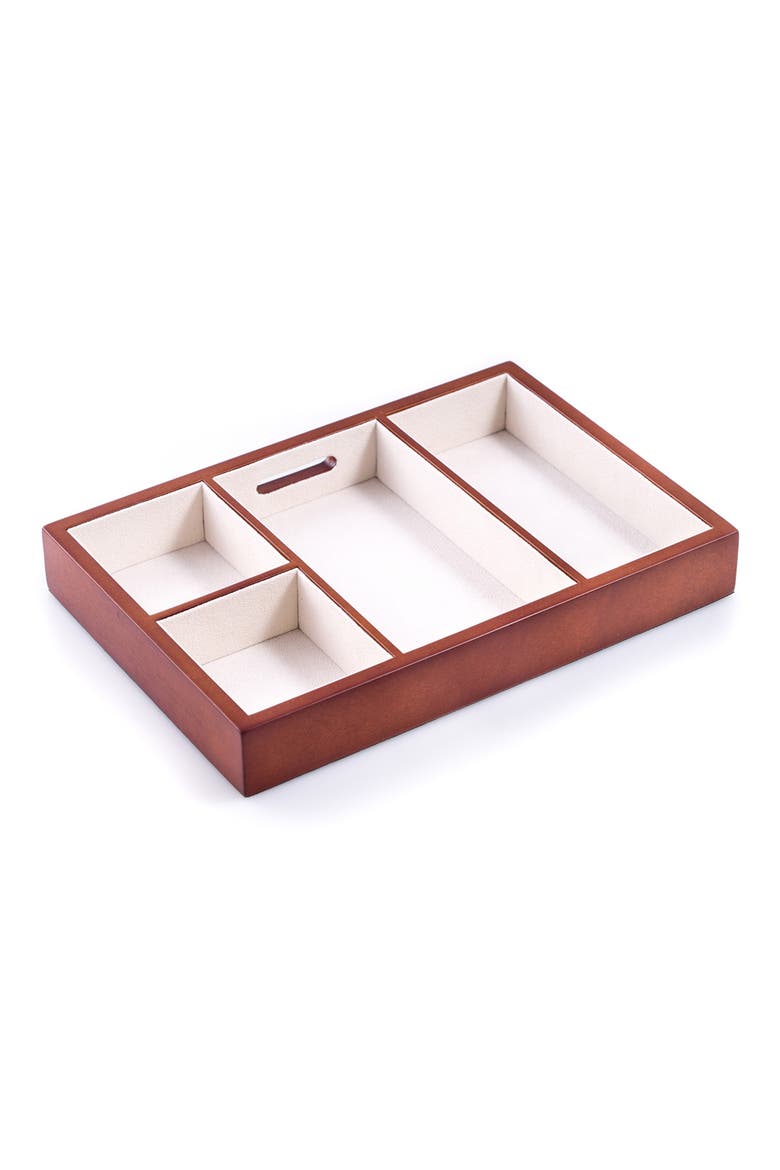 Cherry Wood Open Valet, Main, color, BROWN