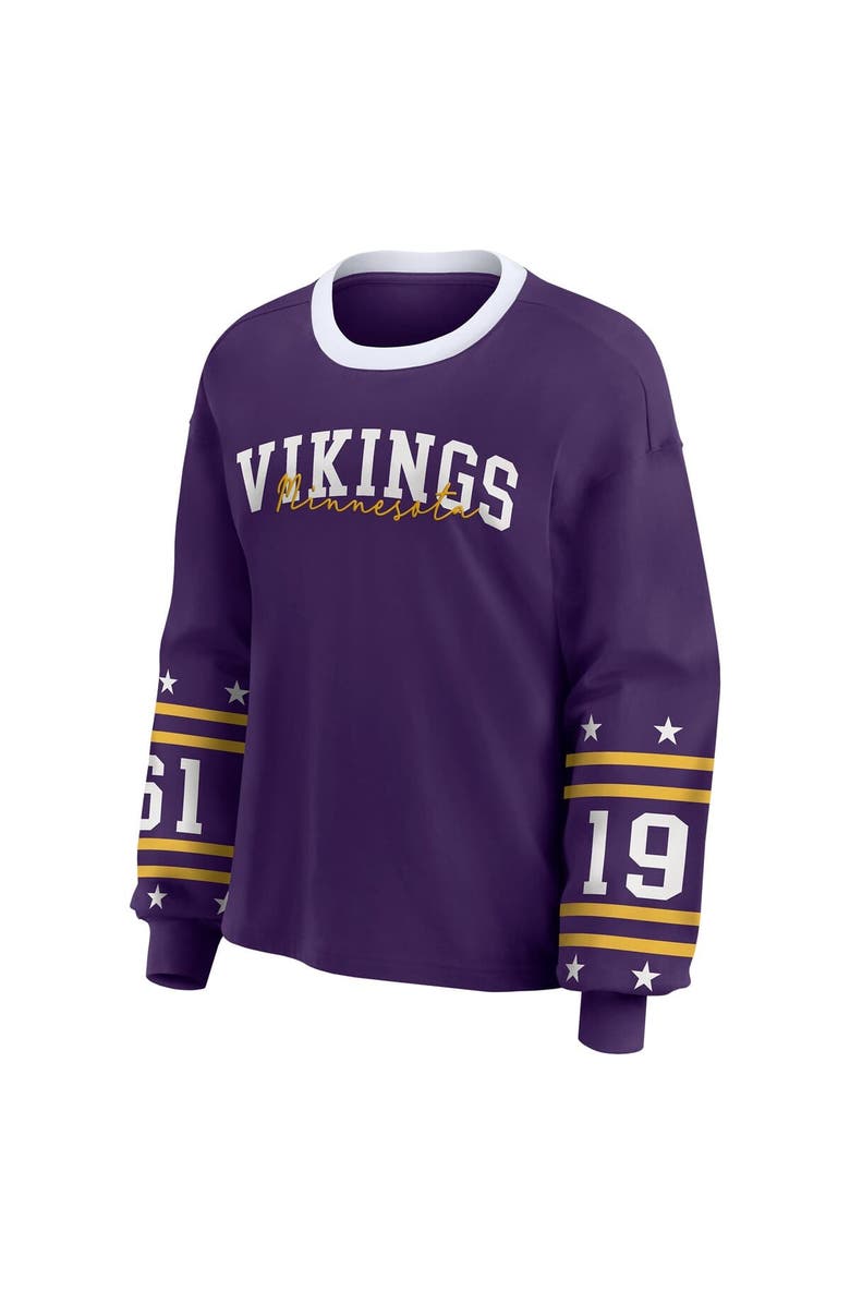 WEAR by Erin Andrews Women's WEAR by Erin Andrews Purple Minnesota Vikings Sport Long-Sleeve T-Shirt, Alternate, color, Purple