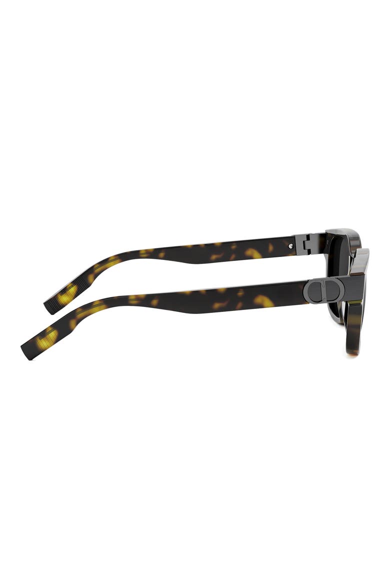 CD Icon S1I 54mm Mirrored Geometric Sunglasses, Alternate, color, DARK HAVANA / SMOKE MIRROR