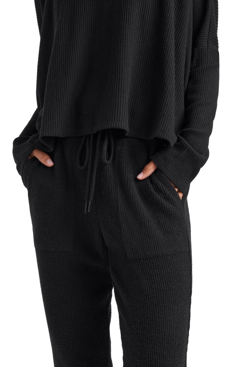 Splendid London Waffle Knit Lounge Joggers, Alternate, color, 