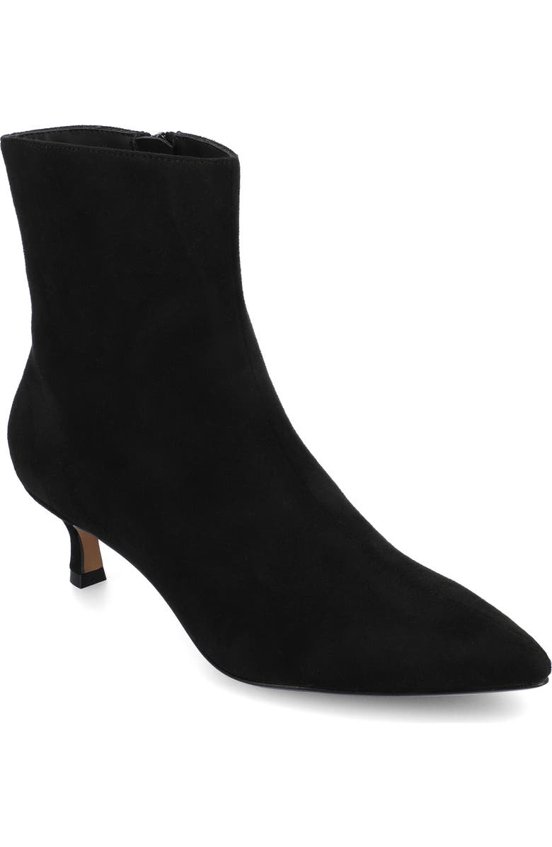 Journee Collection Arely Bootie, Main, color, Black Suede