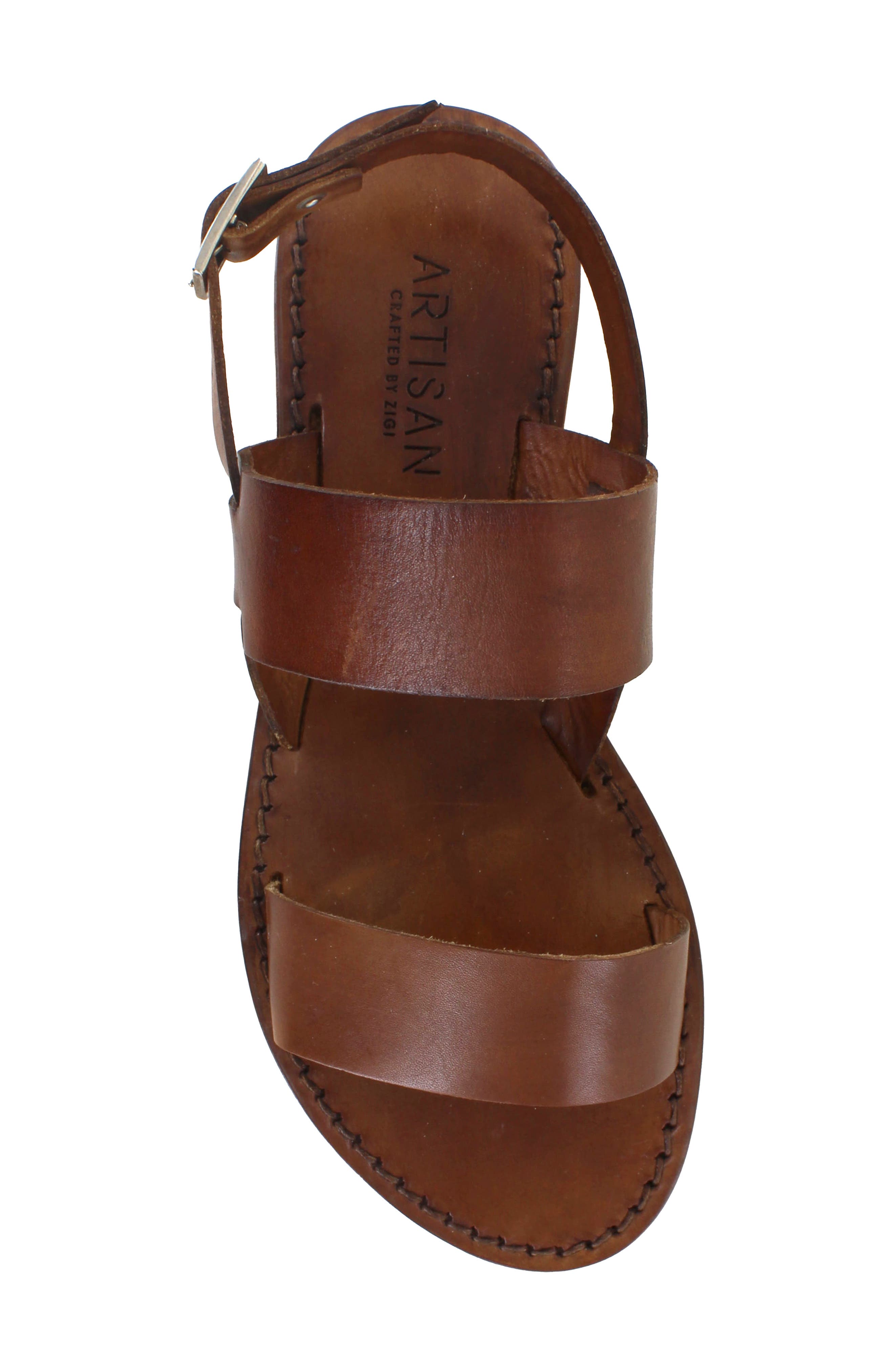 Artisan Crafted By Zigi Carmen Sandal, Alternate, color, Brown