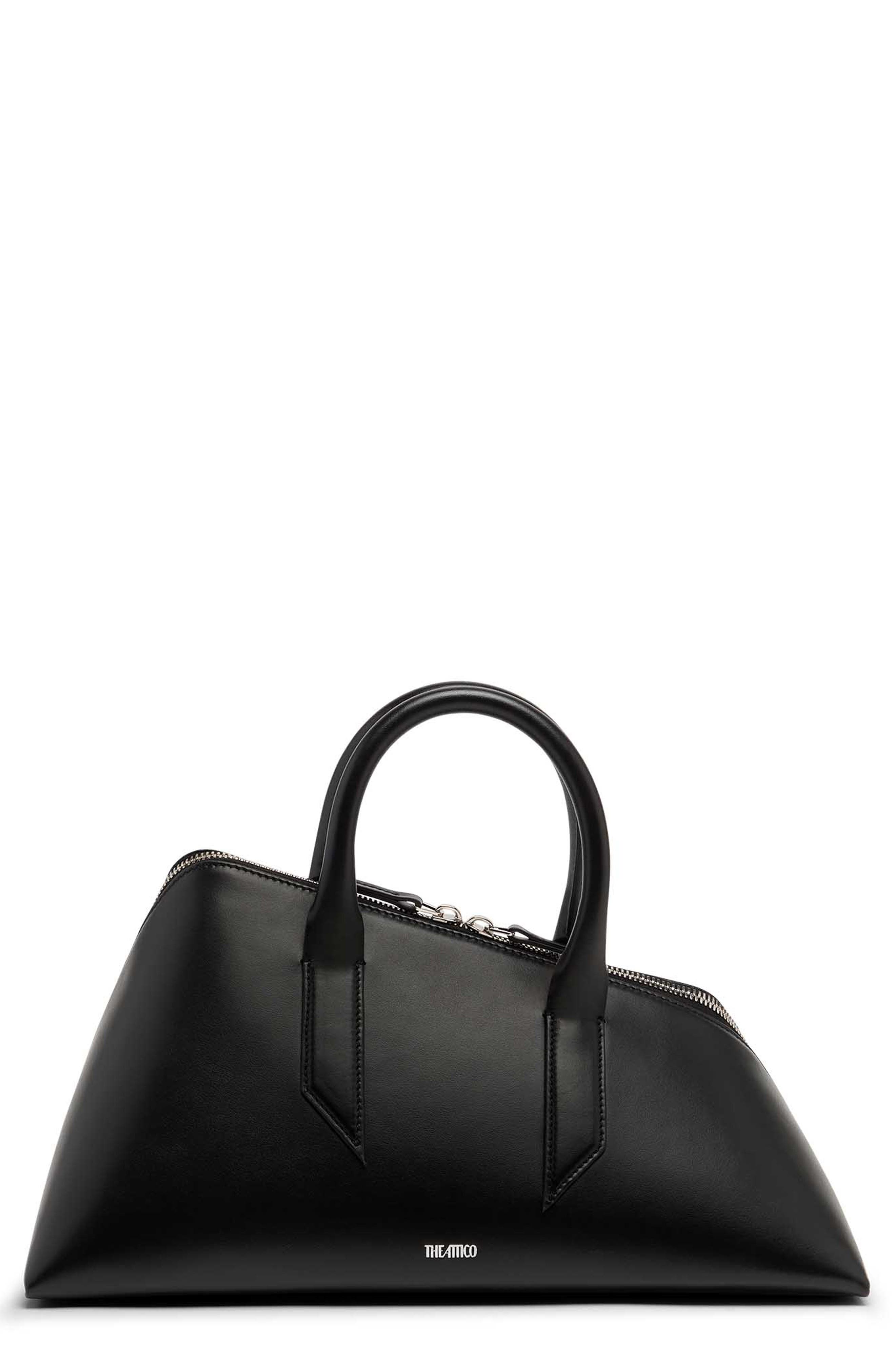 The Attico 24H Calfskin Leather Handbag, Main, color, 