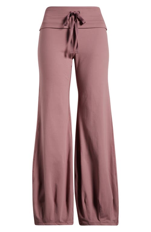 Free People Fp Movement Quick Step Drawstring Flare Pants In Aged Brick