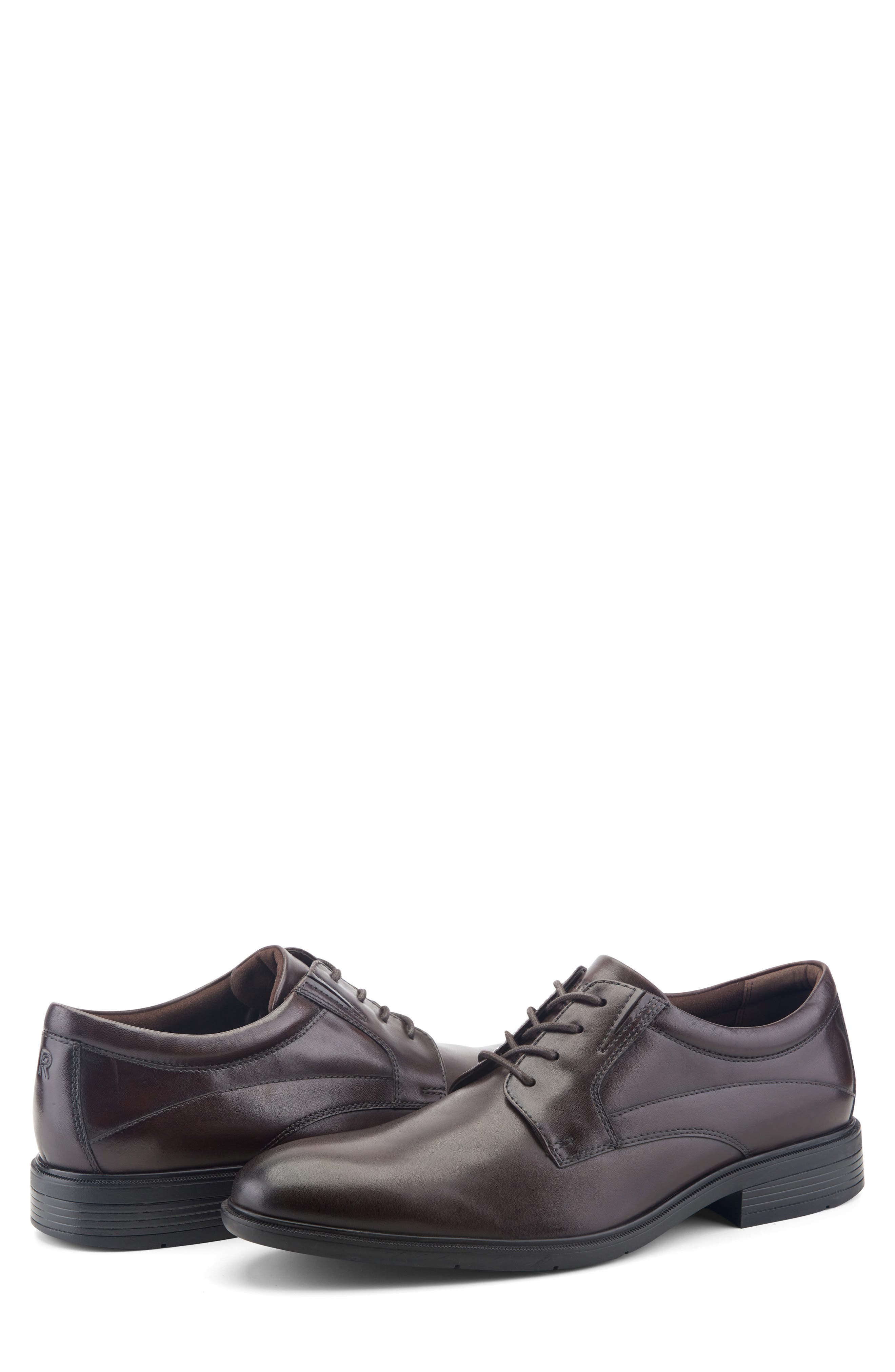 Otto Waterproof Derby, Alternate, color, DARK BROWN LEATHER