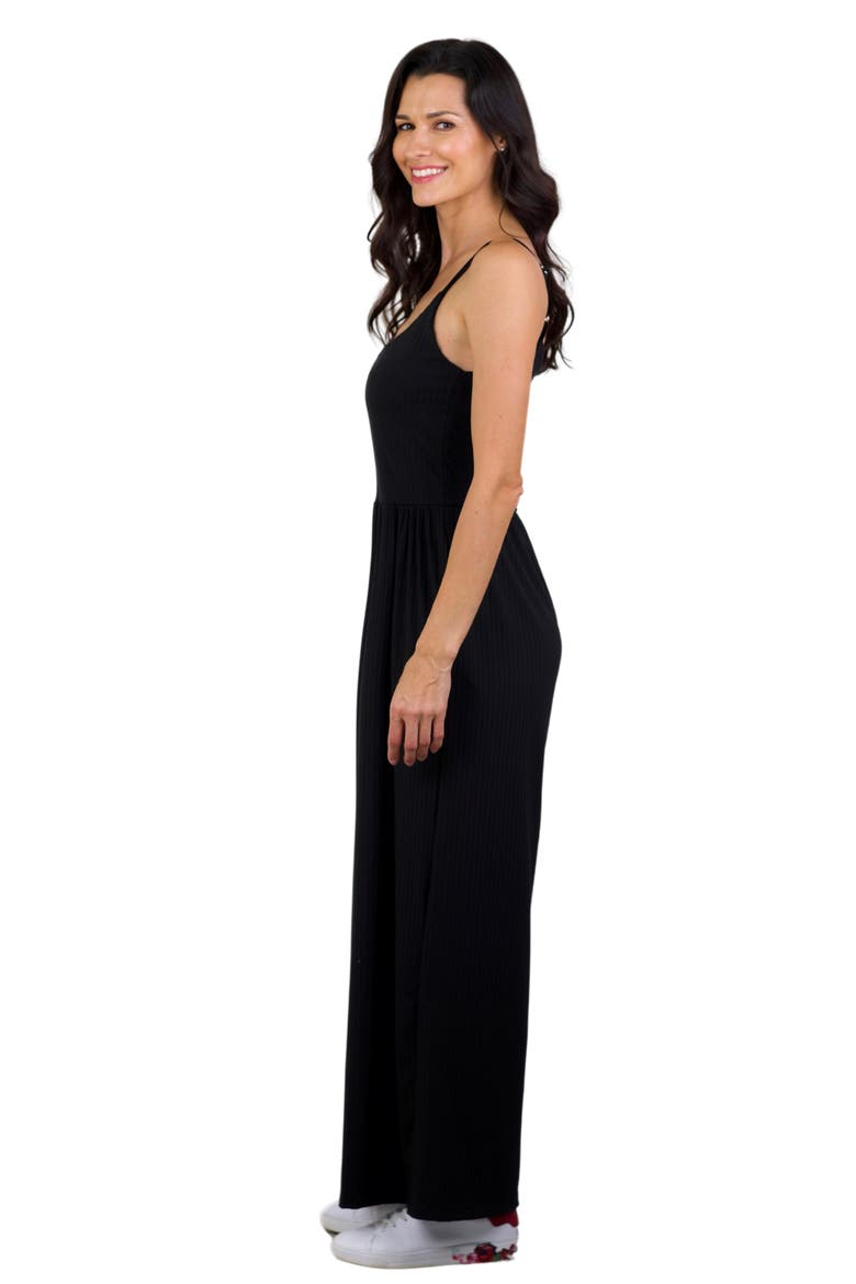 Blushing Beauties Black Jumpsuit, Alternate, color, Black