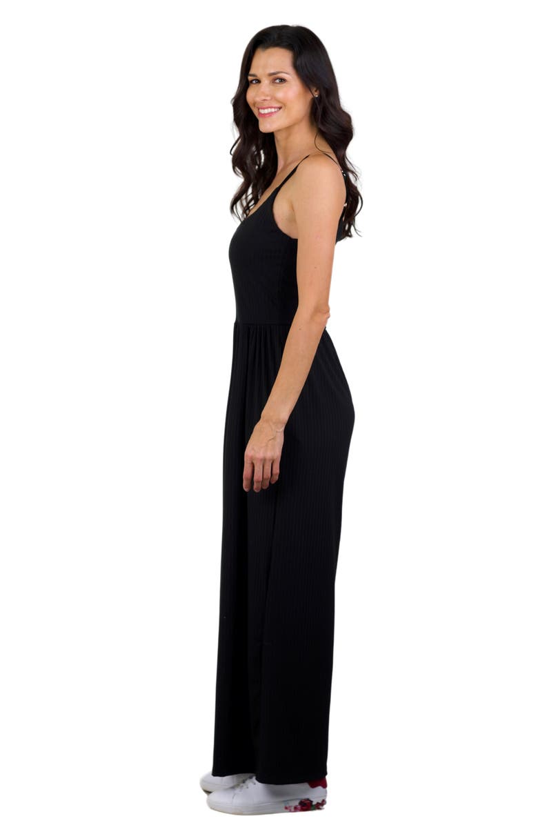 Mia Belle Girls Blushing Beauties Black Jumpsuit, Alternate, color, Black