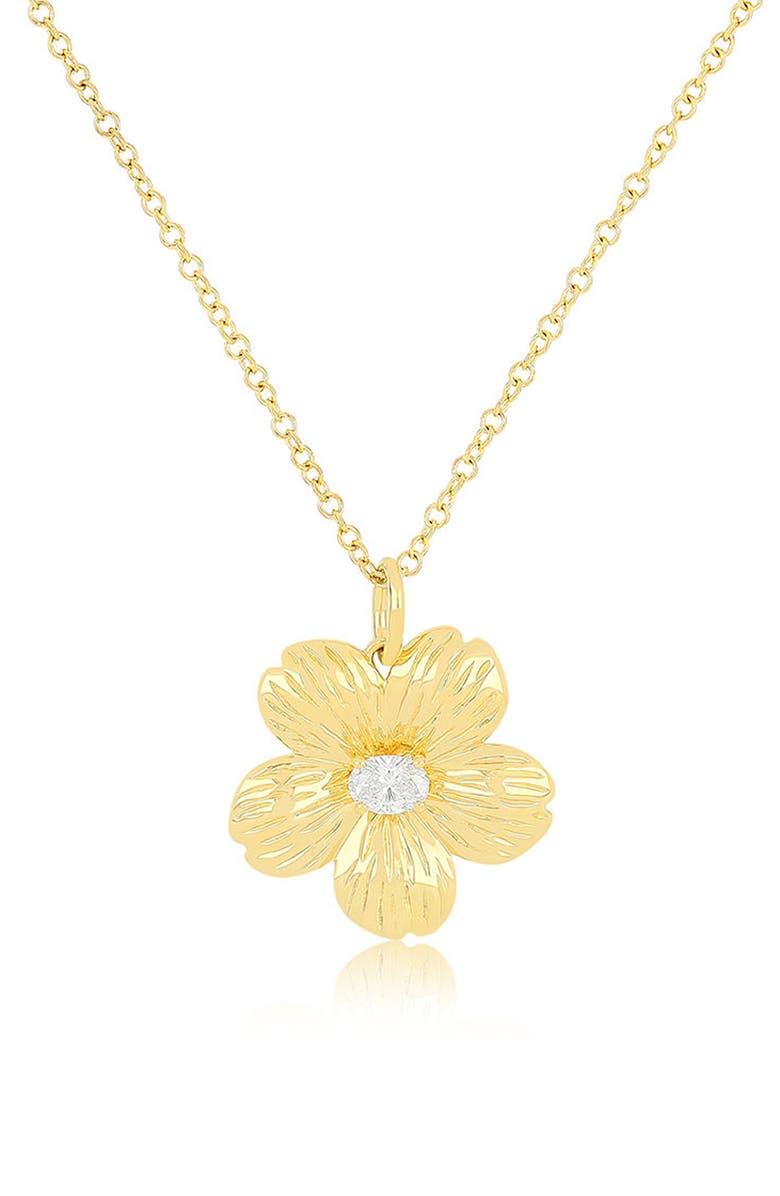 EF Collection Cherry Blossom Pendant Necklace, Main, color, 