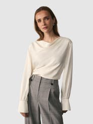The Fold Loano Cowl Neck Long Sleeve Top