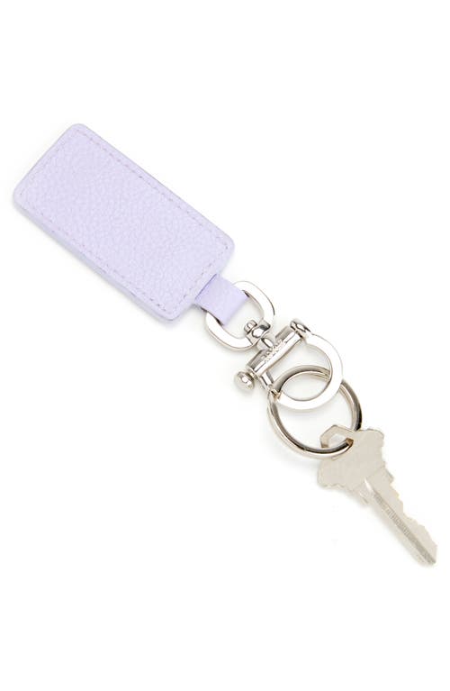 Royce New York Leather Key Chain In Lavender