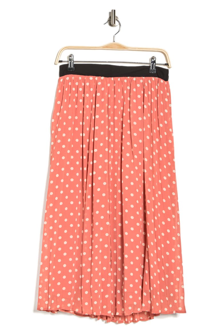 Daniel Rainn Multicolor Midi Skirt, Alternate, color, J405 BROWN