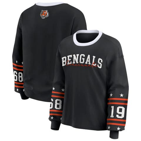 Women's WEAR by Erin Andrews  Black Cincinnati Bengals Sport Long-Sleeve T-Shirt