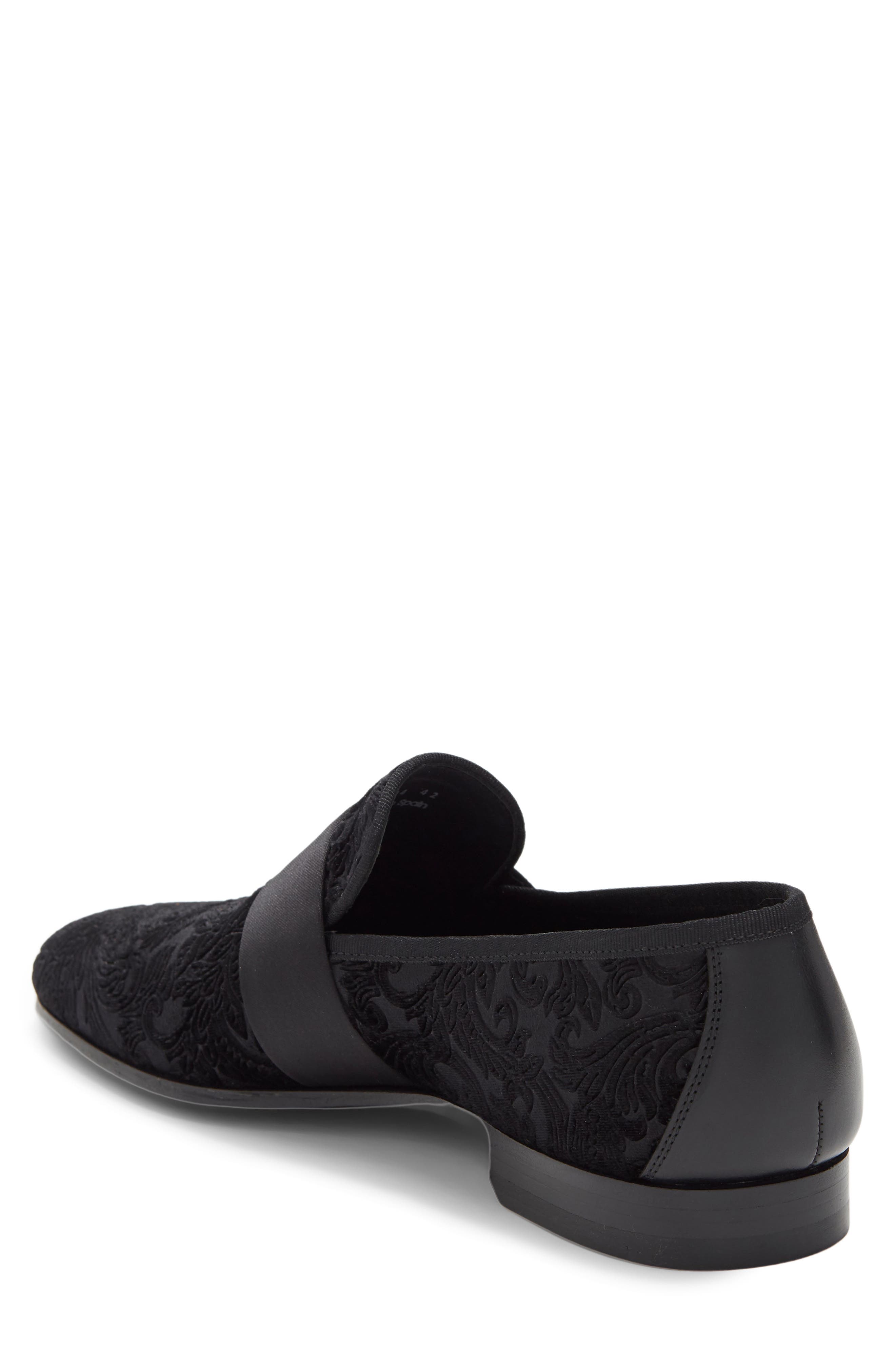 Magnanni Patterned Suede & Leather Loafer, Alternate, color, 