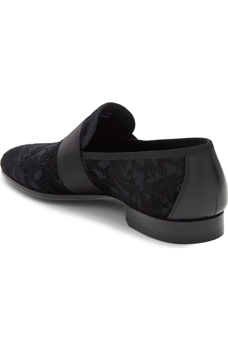 Magnanni Patterned Suede & Leather Loafer, Alternate, color,