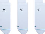 Stance Icon 3-Pack Quarter Crew Socks