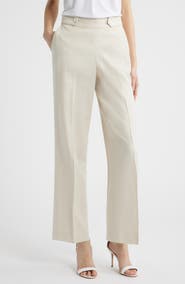 Anne Klein Pull-On Crop Wide Leg Pants