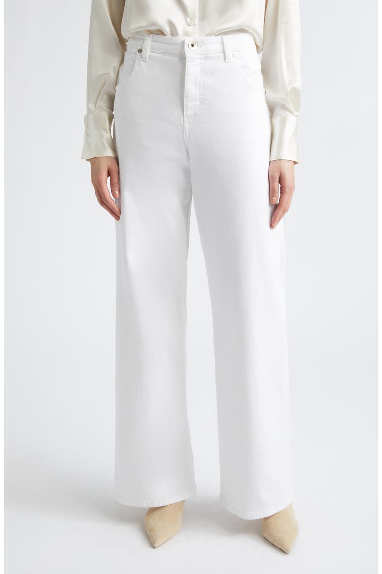 Straight Leg Bull Pants, Main, color, WHITE