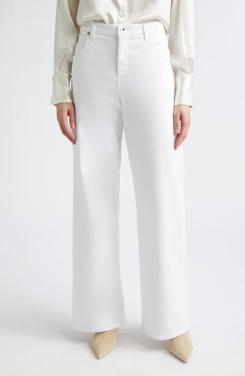 Eleventy Straight Leg Bull Pants, Main, color, White