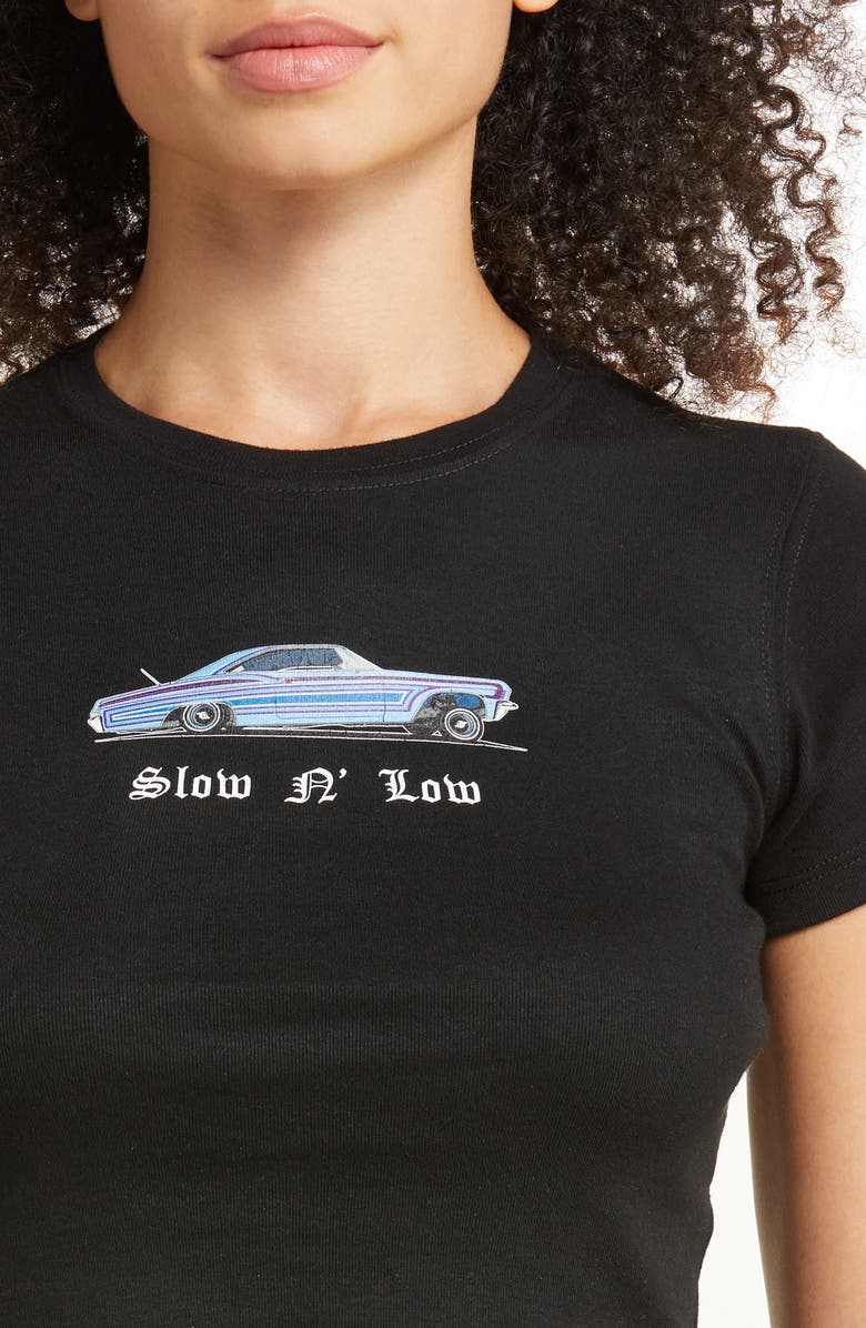 Bella Doña Slow N' Low Cotton Baby Tee, Alternate, color, 