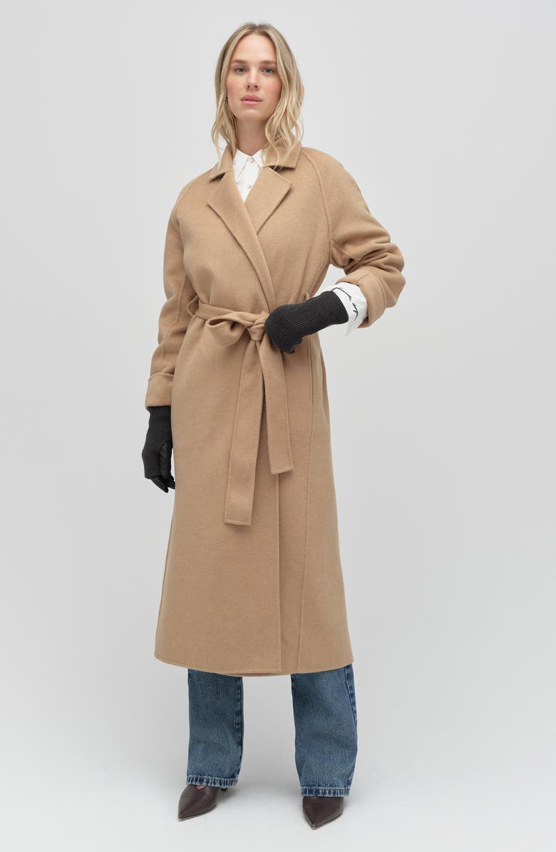 Favorite Daughter Knit Arm Warmer & Leather Gloves Set, Alternate, color, Black