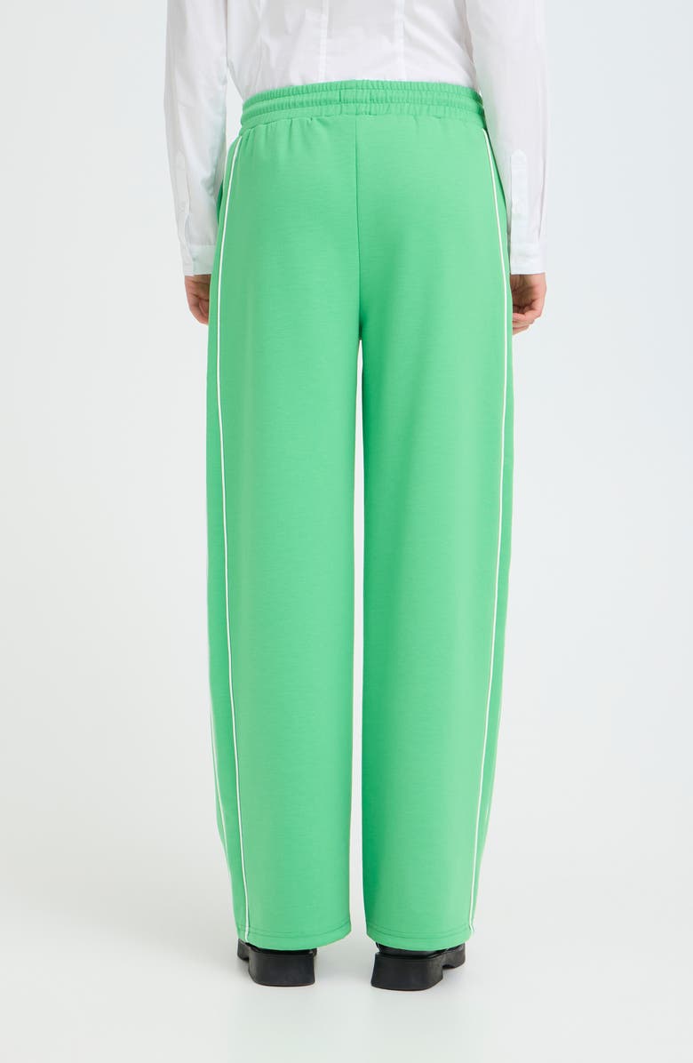 ICHI Ihkate Wide Leg Sweatpants, Alternate, color, Kelly Green