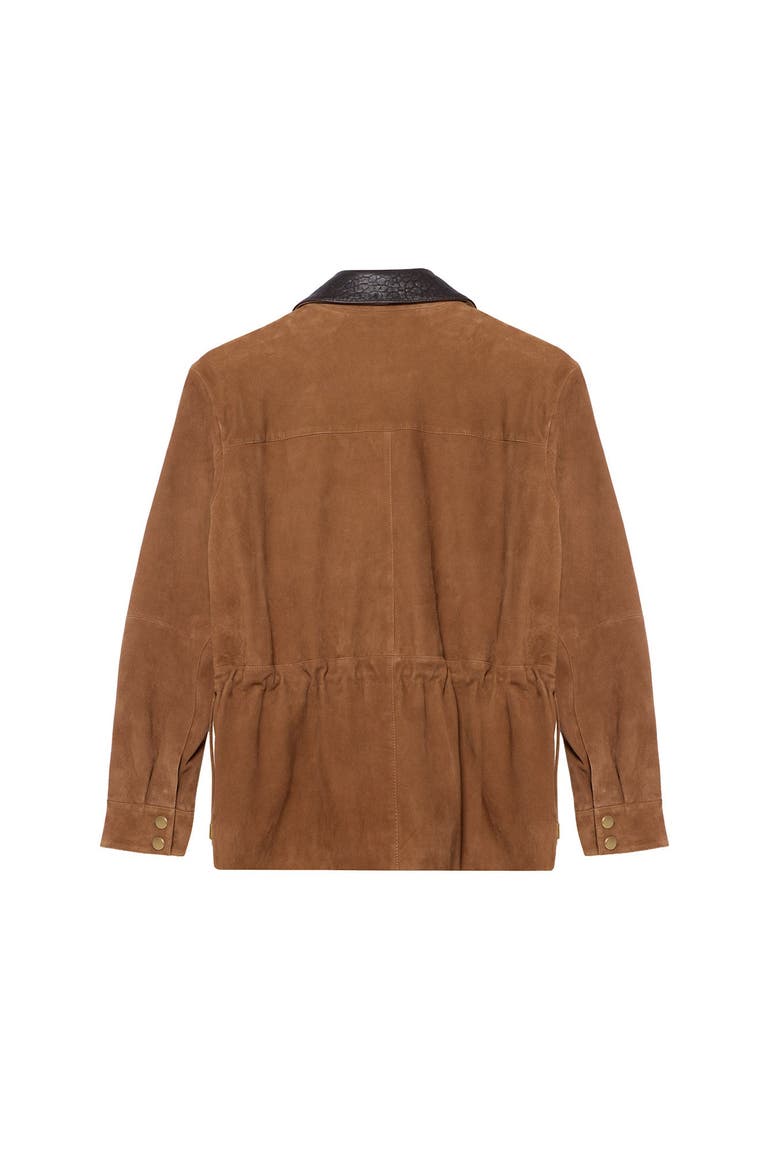 Suede Barn Jacket, Alternate, color, Tan