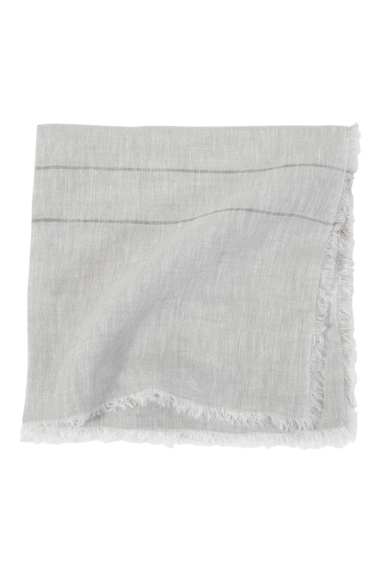 Sonoma Set of 4 Linen Napkins, Main, color, LIGHT GREY