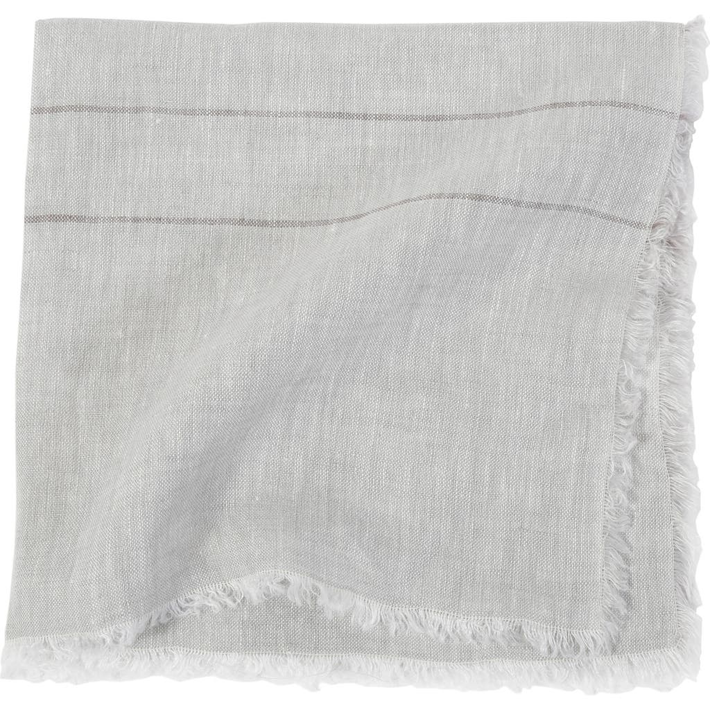 Pom Pom At Home Sonoma Set Of 4 Linen Napkins In Light Grey
