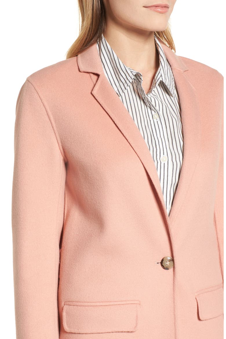 Double-Face Wool Jacket, Alternate, color, PEACH