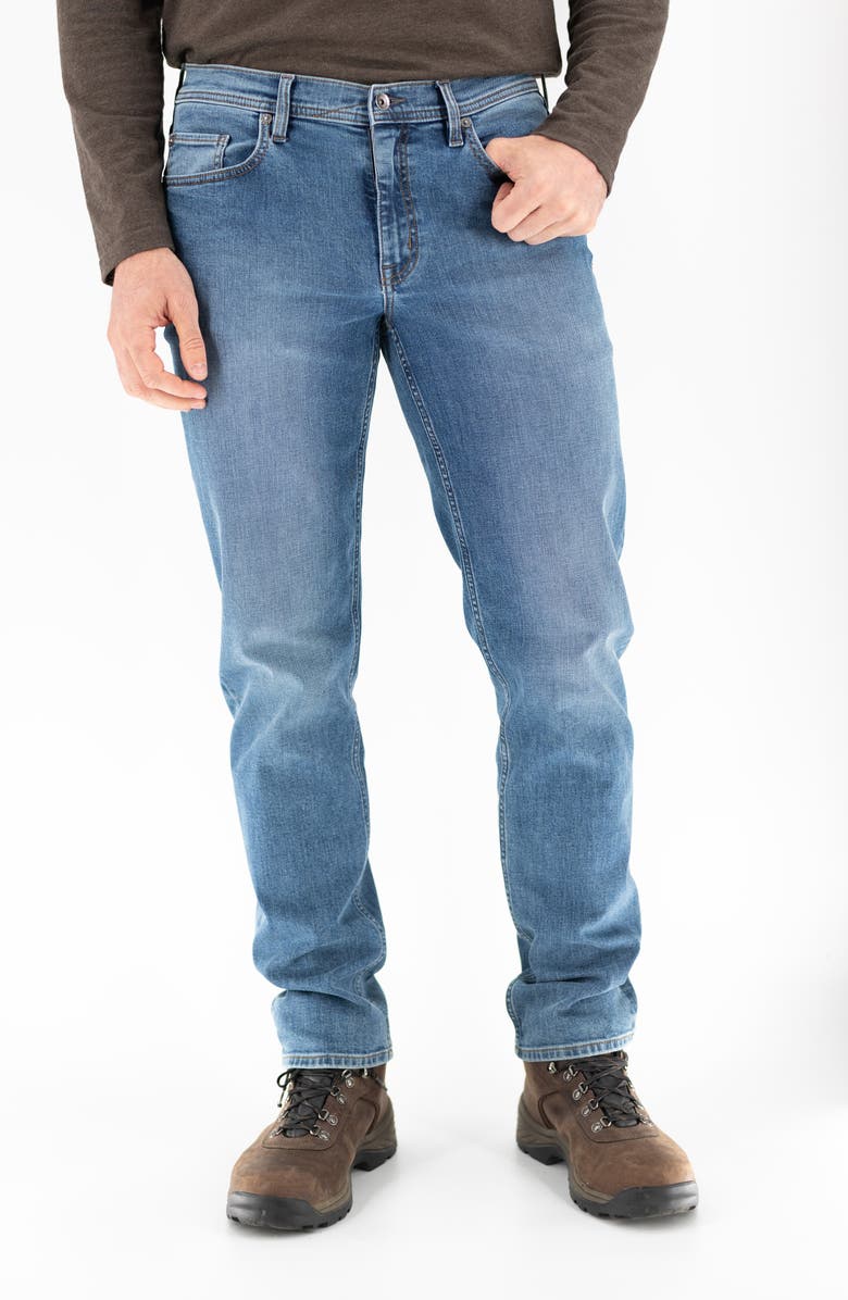 Devil-Dog Dungarees Slim Straight Fit Jeans, Main, color, Falls Lake