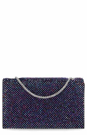 Jessica McClintock Adria Rhinestone Embellished Chain Handle Clutch