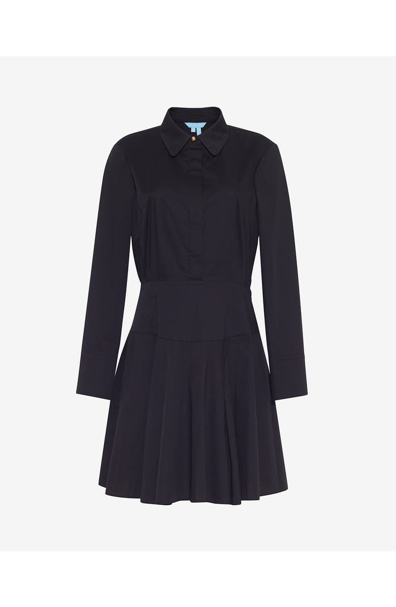 Draper James Mia Mini Dress in Stretch Cotton Poplin, Alternate, color, Belle Meade Black