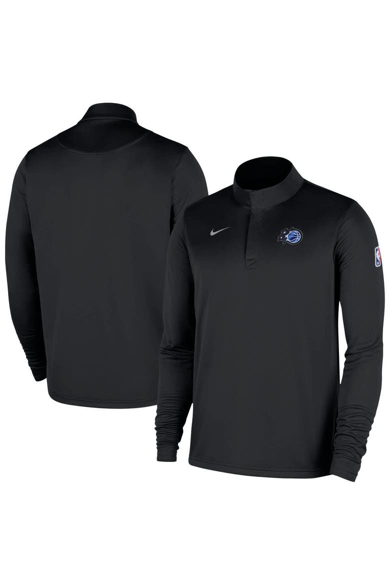 Men's Nike Black Orlando Magic 2025/26 Authentic Coaches Quarter-Zip Dri-Fit Top, Main, color, Black