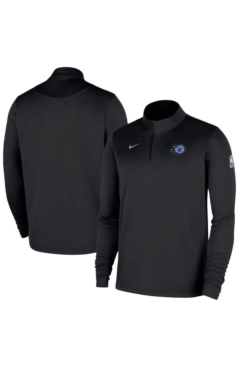 Nike Men's Nike Black Orlando Magic 2025/26 Authentic Coaches Quarter-Zip Dri-Fit Top, Main, color, Black