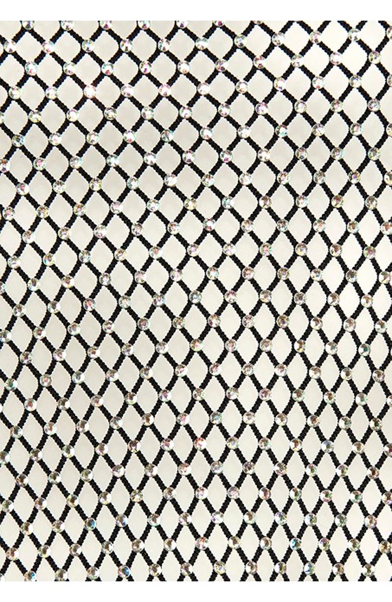 LASCANA Rhinestone Mesh Negligee, Alternate, color, Black