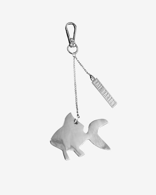 Kate Barton Giggles The Goldfish Keychain In Silver