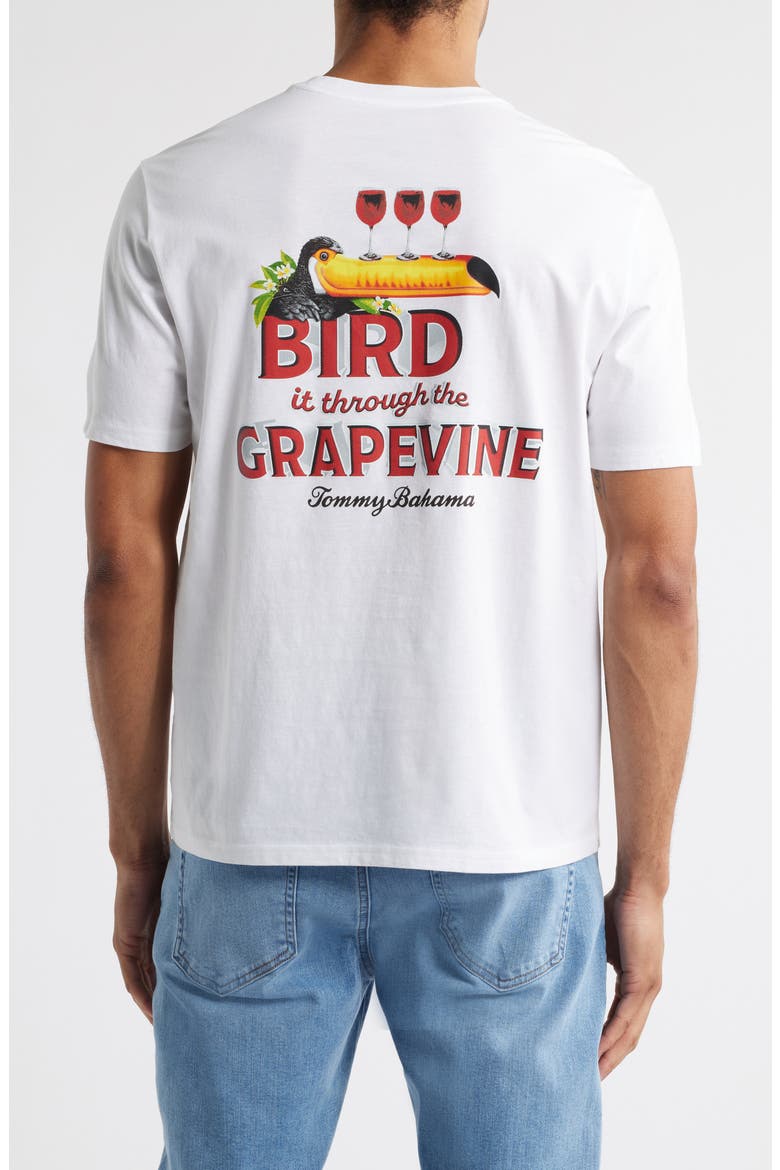 Bird It Through the Grapevine Graphic T-Shirt, Alternate, color, WHITE