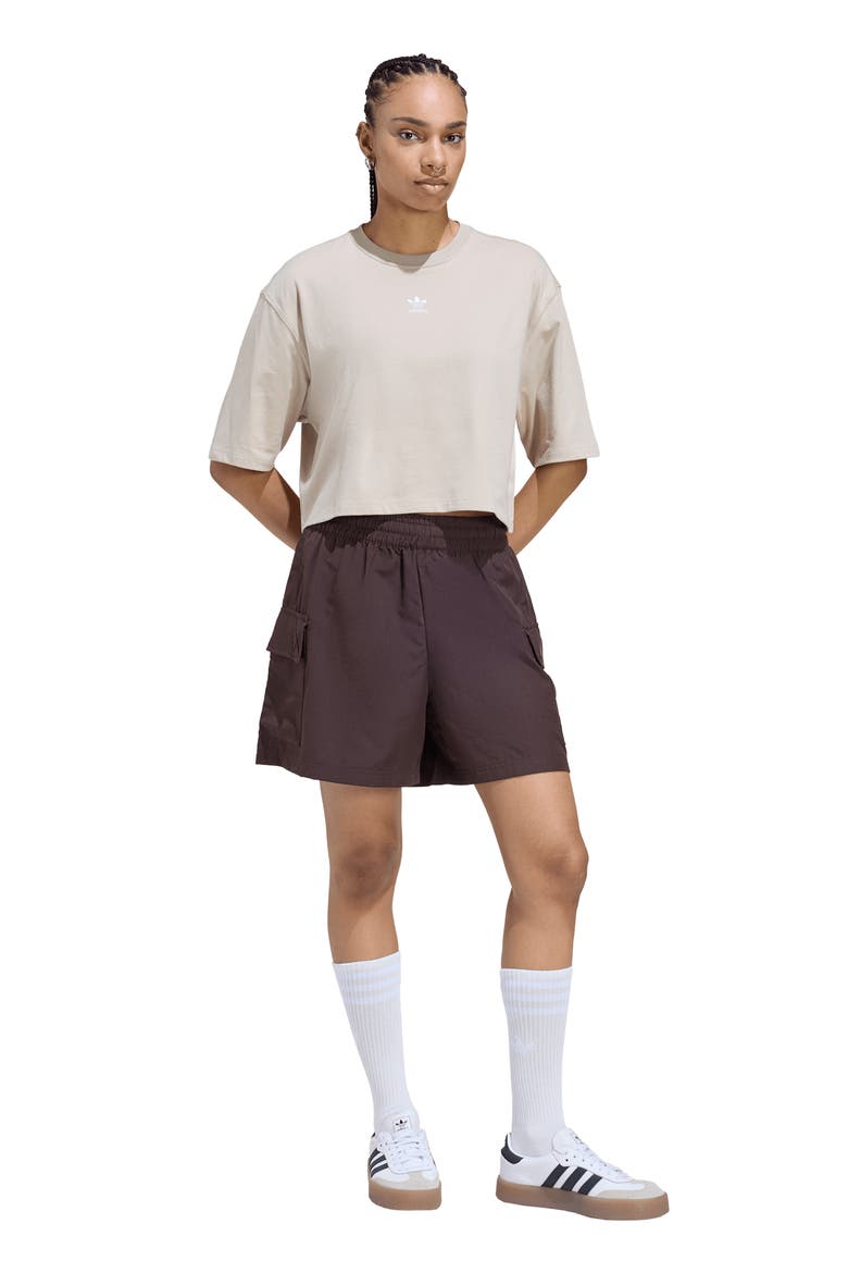 Essentials Cargo Shorts, Alternate, color, AURORA COFFEE