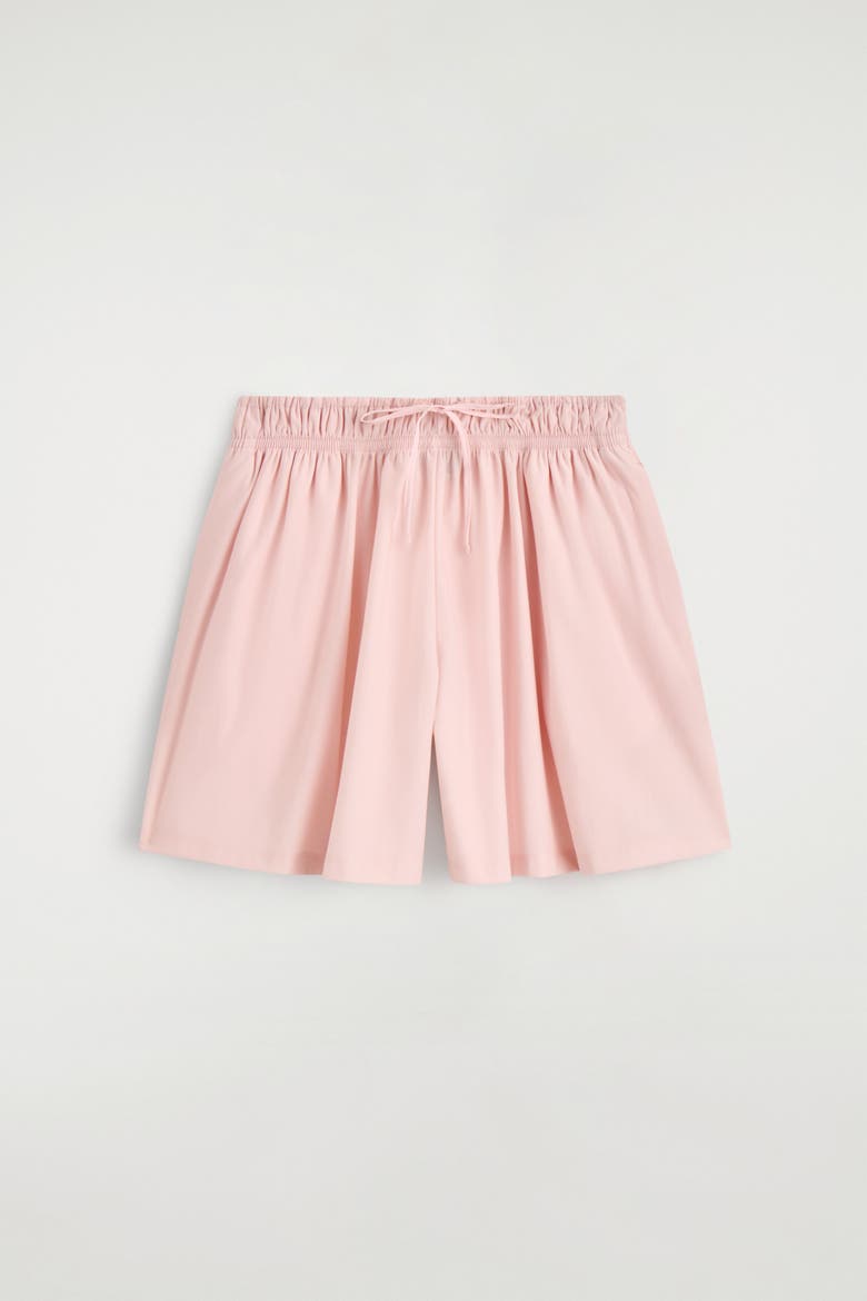 Ruched-waist Shorts, Alternate, color, PINK