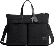 COACH Luka Brief in Signature Nylon