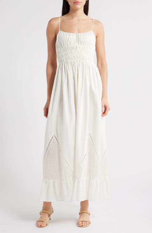 Faithfull The Brand Melina Cotton Voile Maxi Dress In White