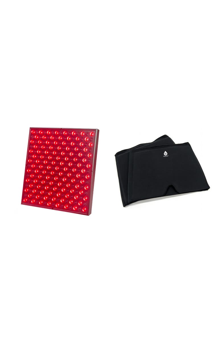 PURSONIC LED Red Light Therapy Panel & Reusable Hot and Cold Gel Ice Head Wrap, Main, color, Multicolor