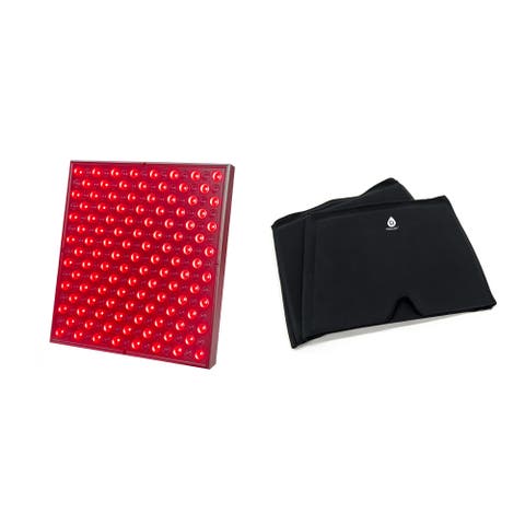 LED Red Light Therapy Panel & Reusable Hot and Cold Gel Ice Head Wrap