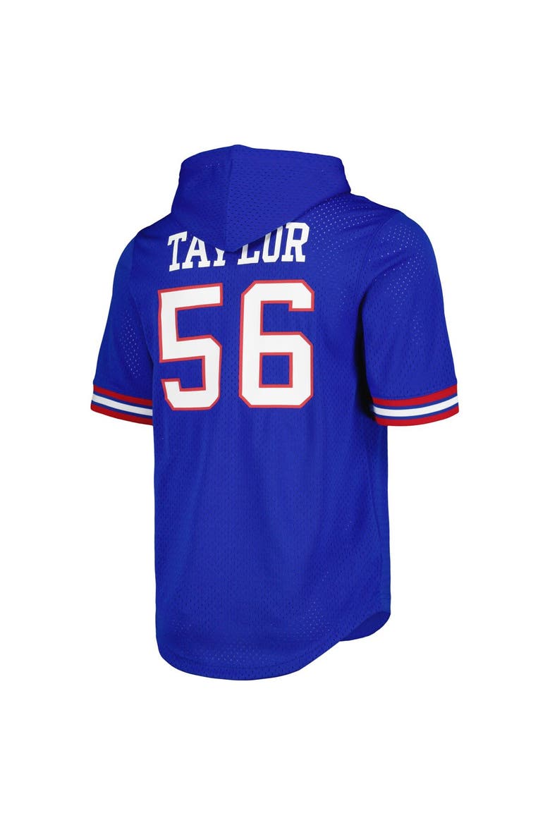 Men's Mitchell & Ness Lawrence Taylor Royal New York Giants Retired Player Name & Number Mesh Hoodie T-Shirt, Alternate, color, Royal