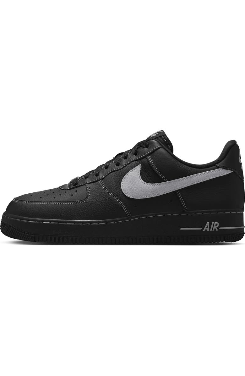 Nike Air Force 1 '07 LV8 Sneaker, Alternate, color, 006 Black/Black/Black/Wolf Grey