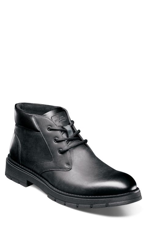 Brady Faux Leather Plain Toe Chukka Boot