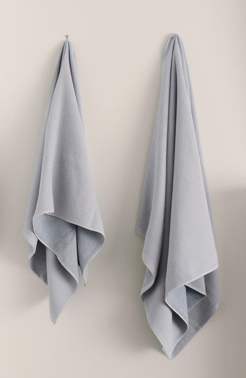 Cozy Earth Waffle Bath Sheet In Gray