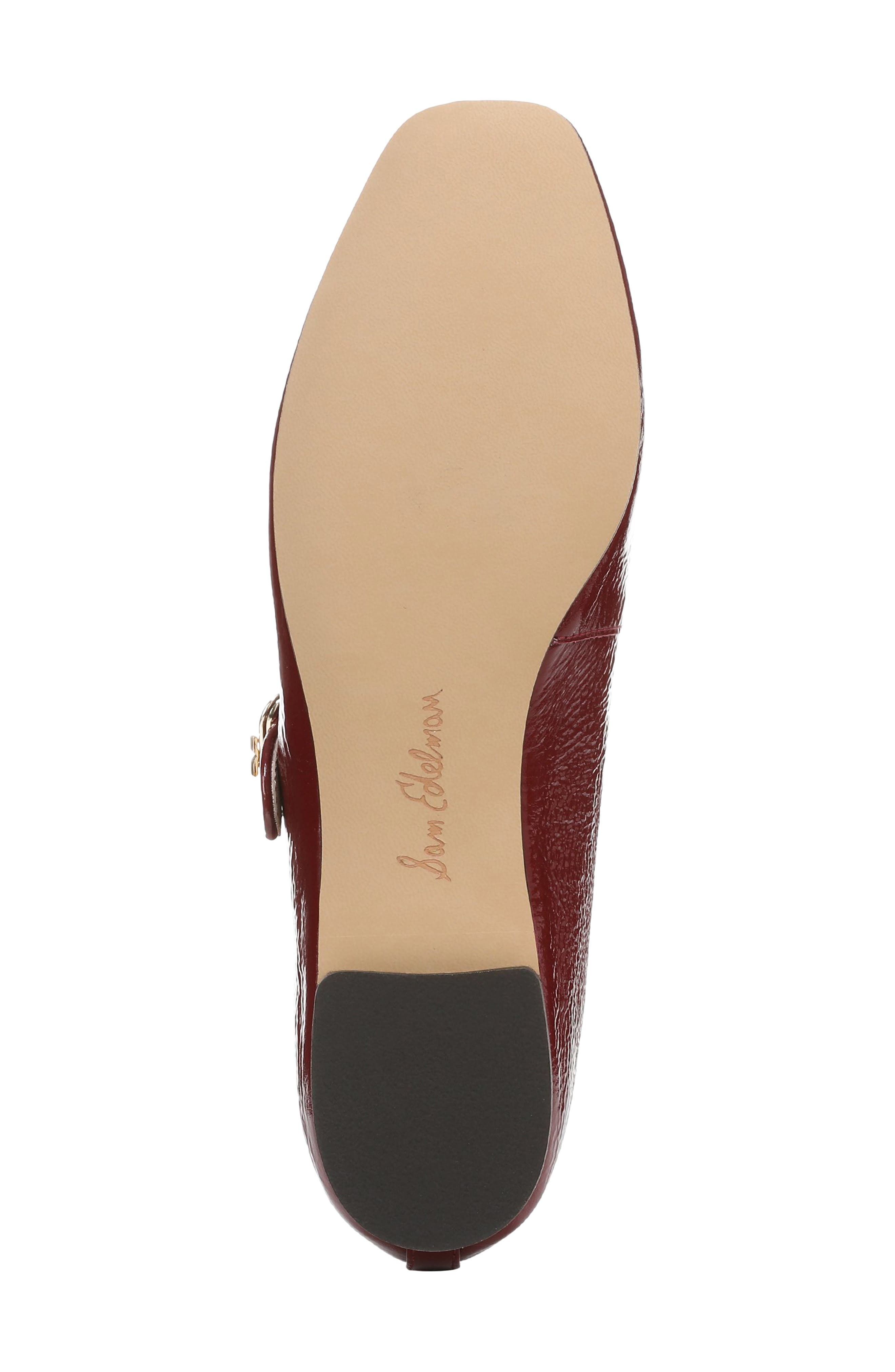 Sam Edelman Michaela Mary Jane Flat, Alternate, color, French Merlot